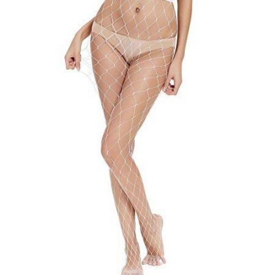 Ypser Fishnet Tights Mesh Stockings Sparkle Rhinestone Glittering Net Pantyhose